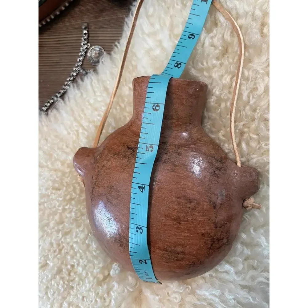 Antique MARICOPA Pottery CANTEEN Tohono O’odham NATIVE AMERICAN. Lena Albert?